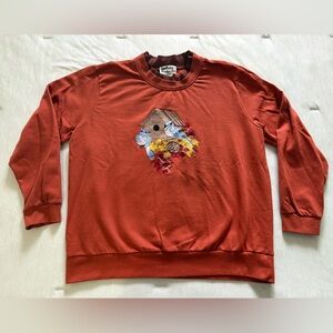 Anthony Richards Burnt Orange Blue Jay Sweatshirt